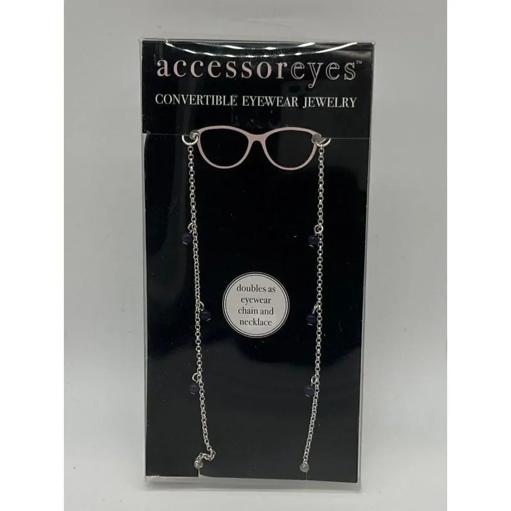 Accessoreyes Convertible Eyewear Jewelry Blue Beads